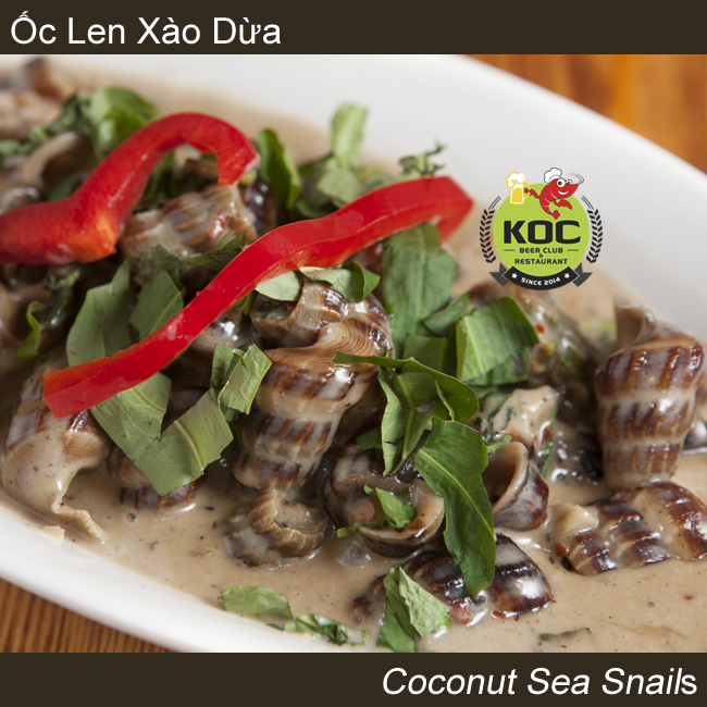 Ốc Len Xào Dừa Coconut Sea Snails Little Saigon Vietnamese Restaurant