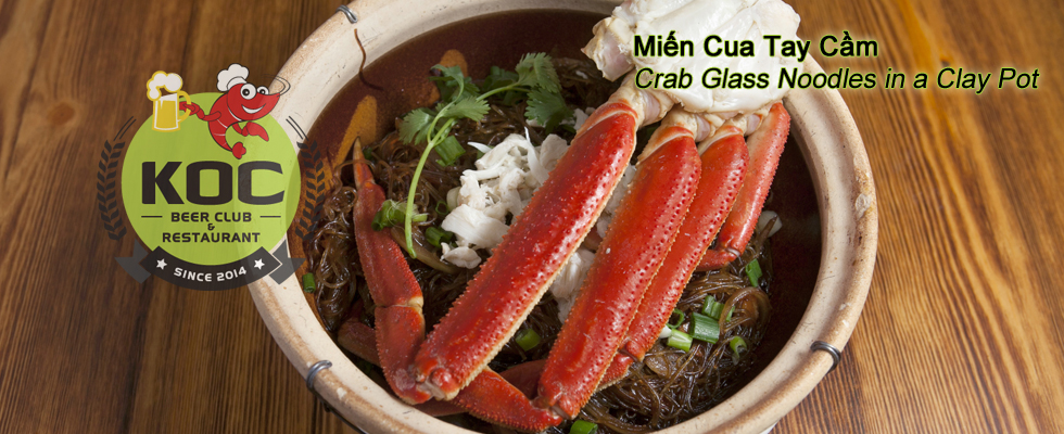 Miến Cua Tay Cầm Crab - Glass Noodles in a Clay Pot
