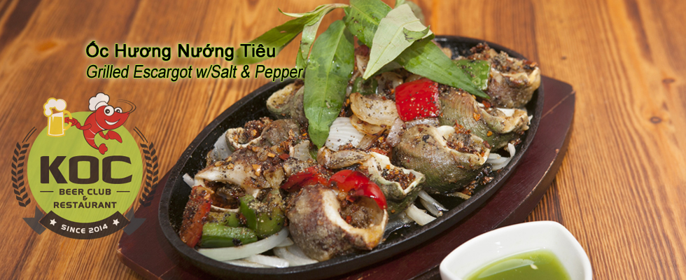 Ốc Hương Nướng Tiêu - Grilled Escargot in Salt &amp; Pepper 